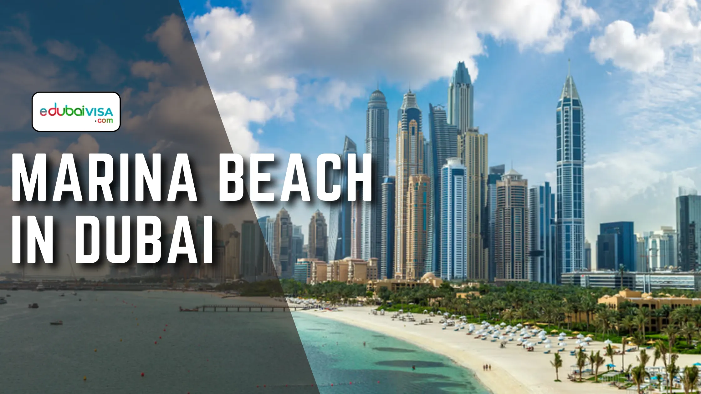 Marina Beach in Dubai